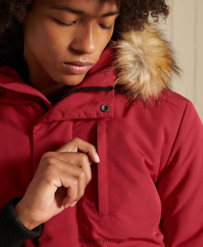 Superdry rød klær 86P46D4494 everest bomber jakke menn