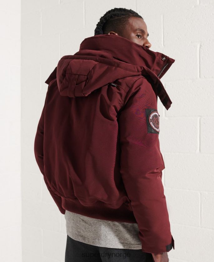 Superdry rød klær 86P46D4523 everest bomber jakke menn