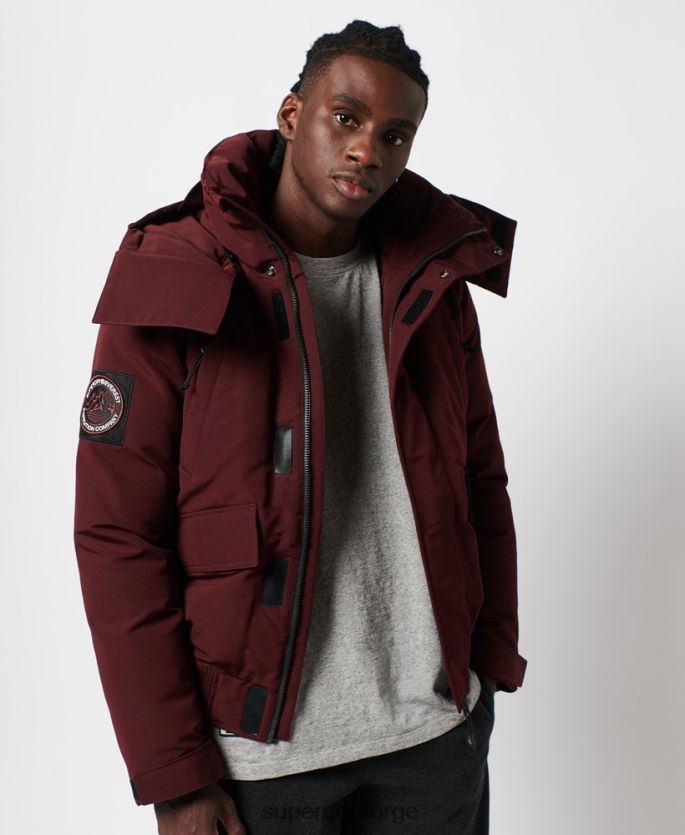 Superdry rød klær 86P46D4523 everest bomber jakke menn