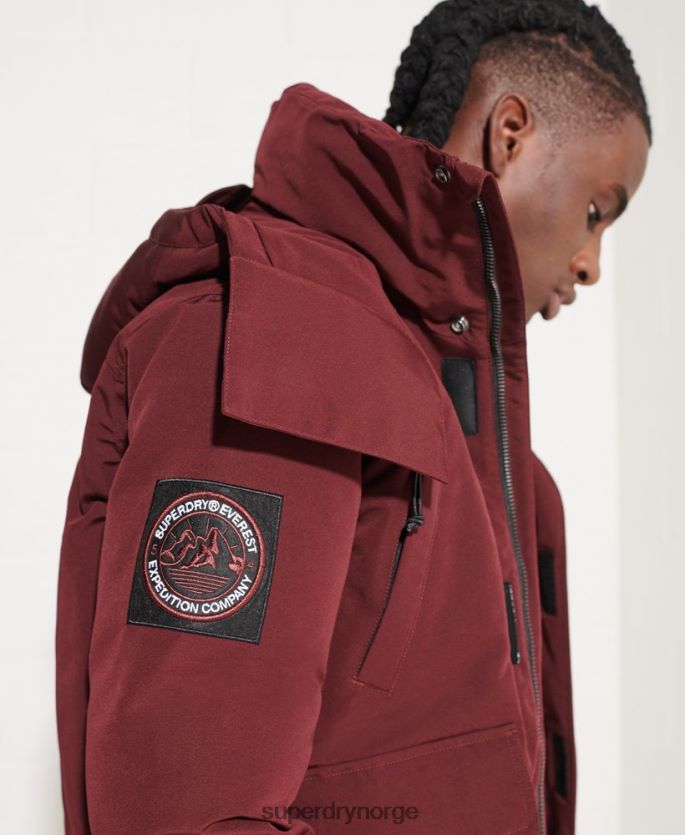 Superdry rød klær 86P46D4523 everest bomber jakke menn