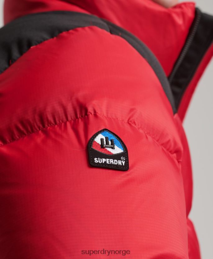 Superdry rød klær 86P46D4555 sportstyle kode dunjakke menn