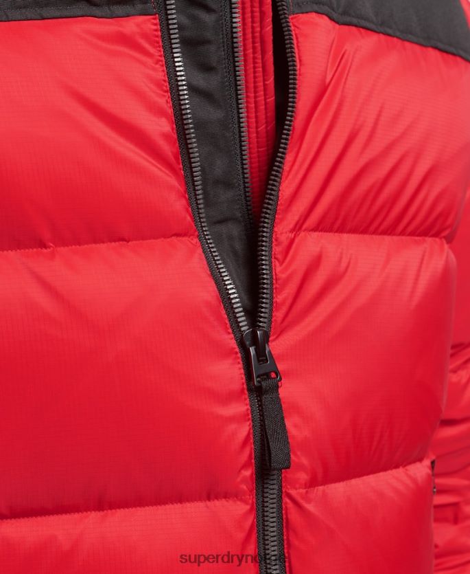 Superdry rød klær 86P46D4555 sportstyle kode dunjakke menn