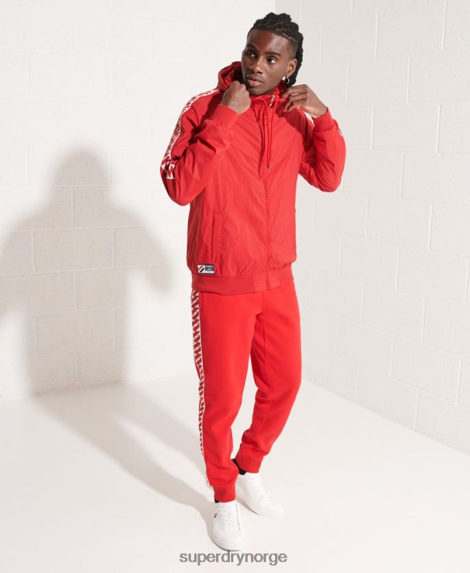 Superdry rød klær 86P46D4610 sd-windrunner jakke med hette menn
