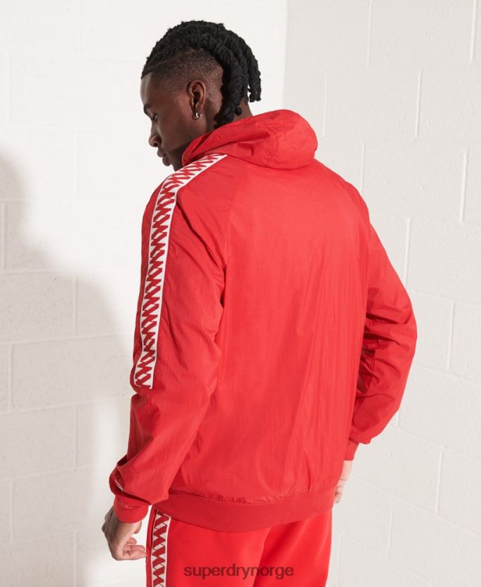 Superdry rød klær 86P46D4610 sd-windrunner jakke med hette menn