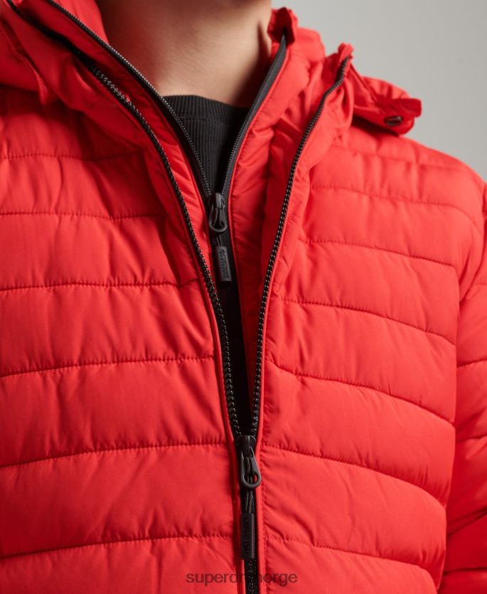 Superdry rød klær 86P46D4730 hette fuji jakke menn