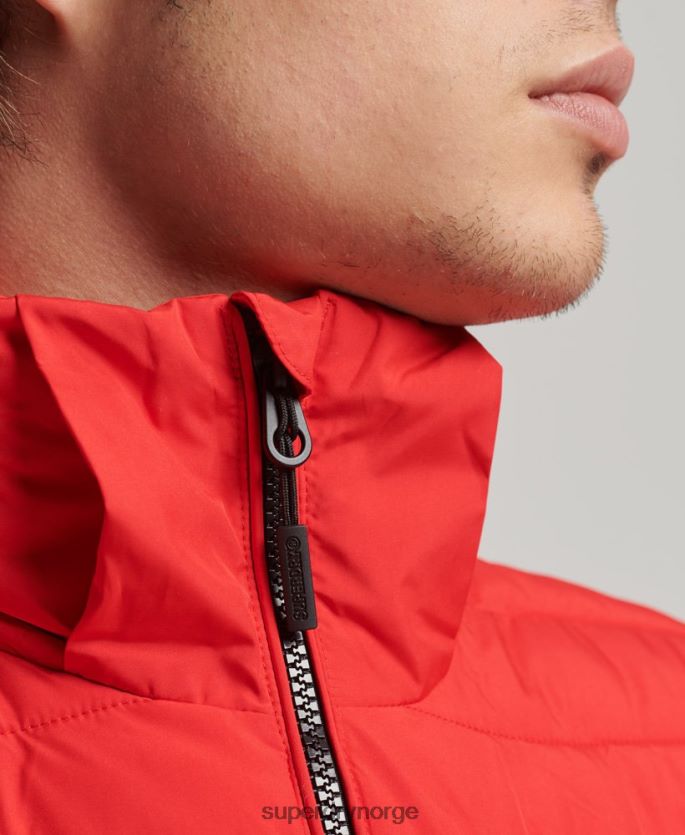 Superdry rød klær 86P46D4730 hette fuji jakke menn