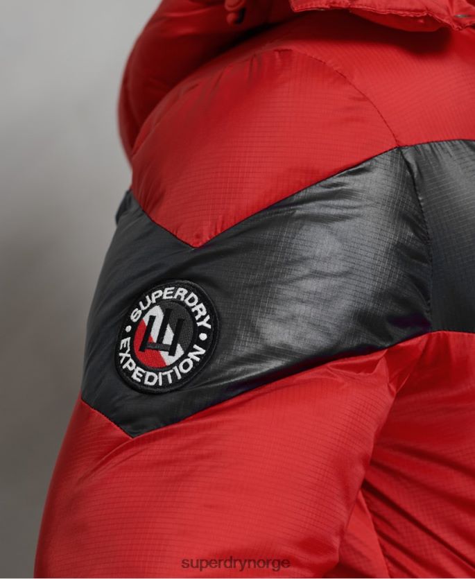 Superdry rød klær 86P46D4789 stratus vattert jakke menn