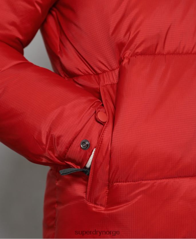 Superdry rød klær 86P46D4789 stratus vattert jakke menn