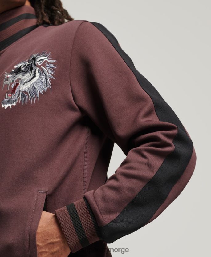 Superdry rød klær 86P46D690 tricot suika treningsjakke menn