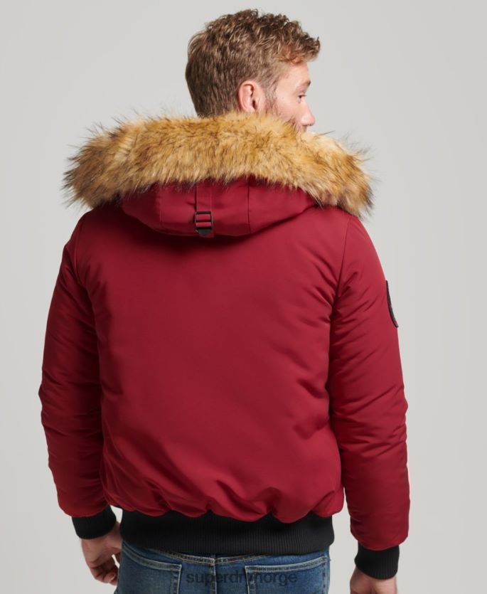 Superdry rød klær 86P46D992 everest bomber jakke menn