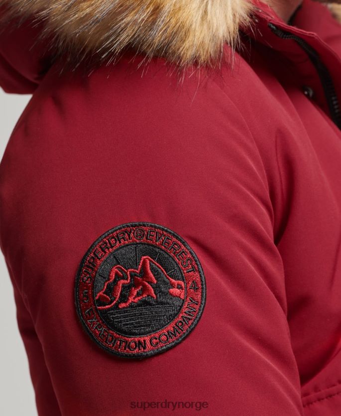Superdry rød klær 86P46D992 everest bomber jakke menn