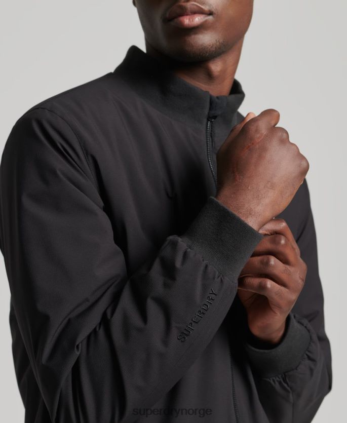 Superdry svart klær 86P46D1109 kode trening harrington jakke menn