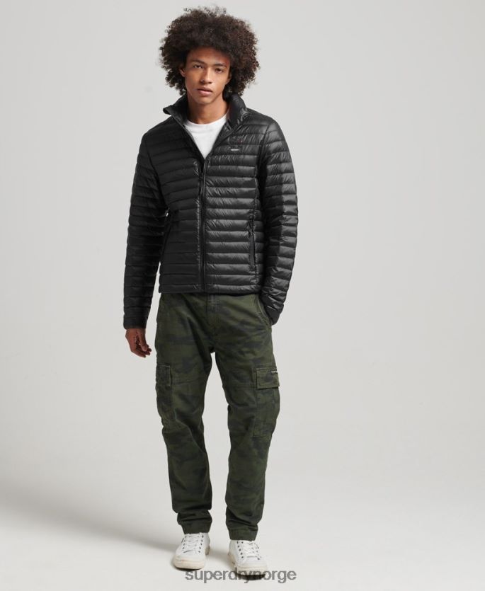 Superdry svart klær 86P46D4474 tech core dunjakke menn