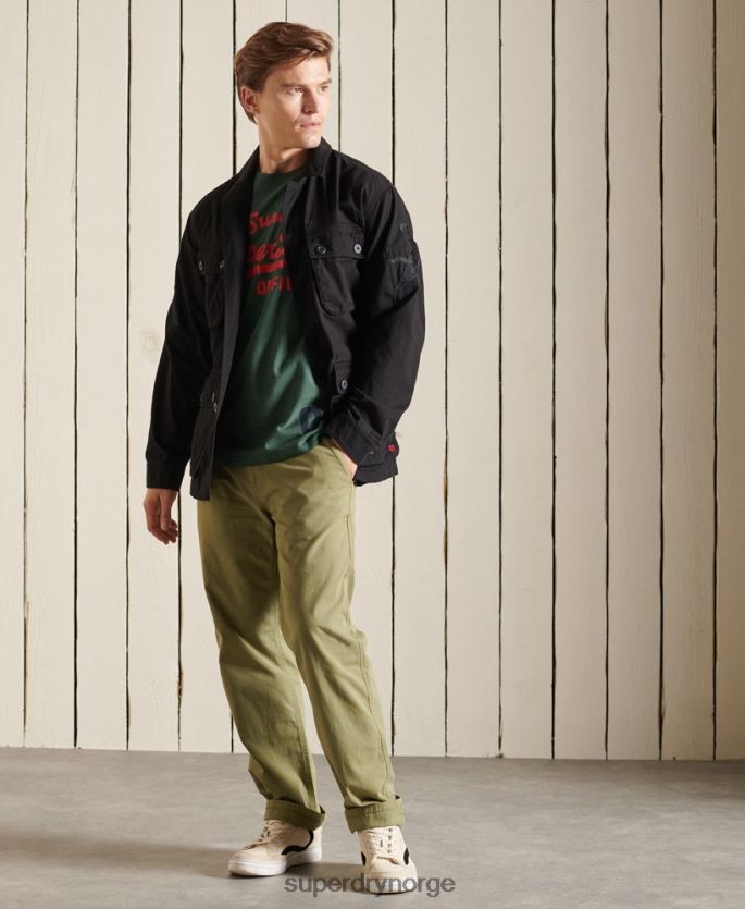 Superdry svart klær 86P46D4484 kinesisk nyttår tropisk kampjakke menn