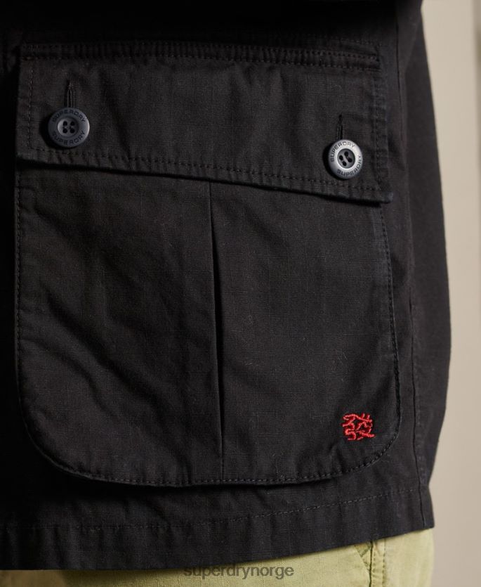 Superdry svart klær 86P46D4484 kinesisk nyttår tropisk kampjakke menn