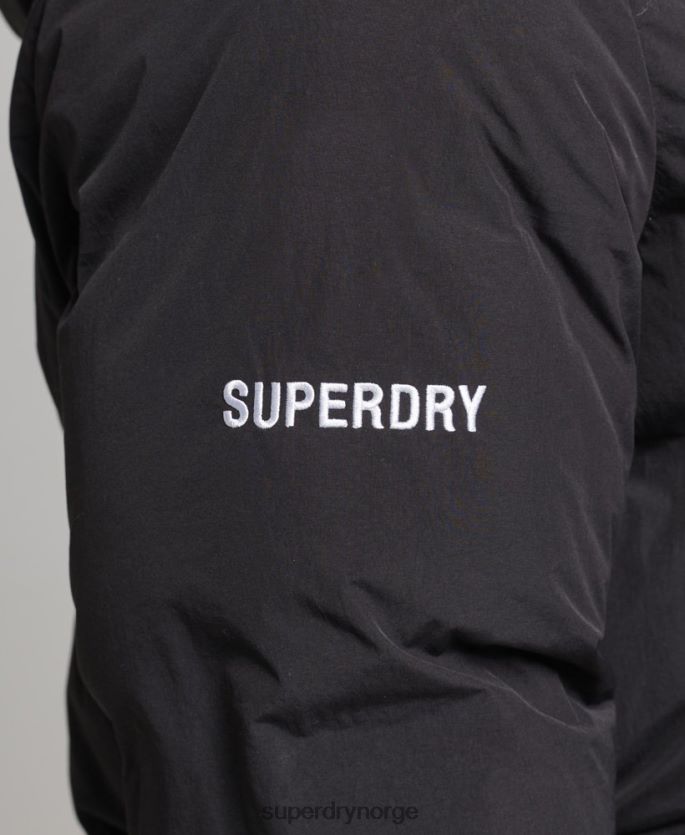 Superdry svart klær 86P46D4535 kort boksy pufferjakke menn