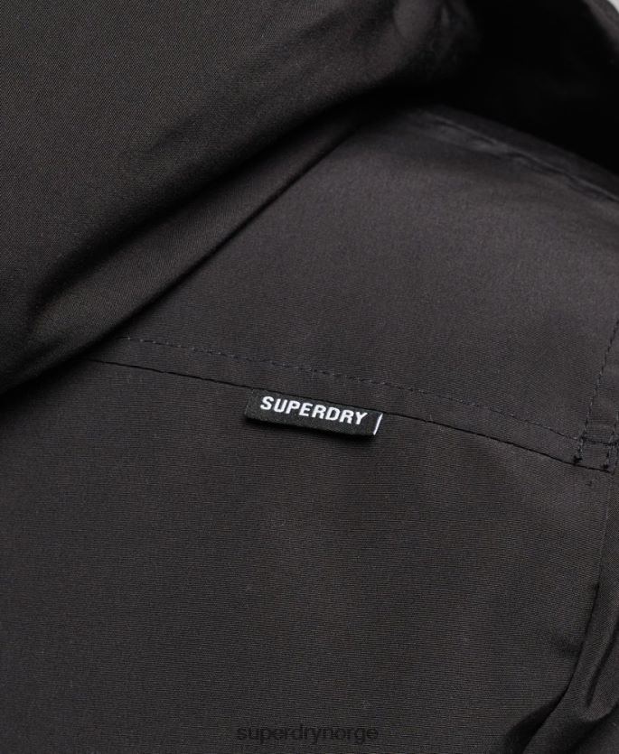 Superdry svart klær 86P46D4591 expedition everest bomber vattert jakke menn