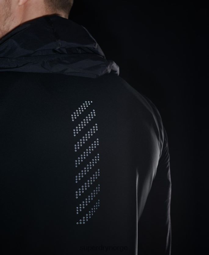 Superdry svart klær 86P46D4609 kjøre tilpasningsdyktig gilet menn