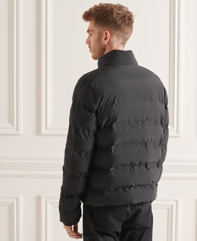 Superdry svart klær 86P46D4622 ultimat radar vattert jakke menn