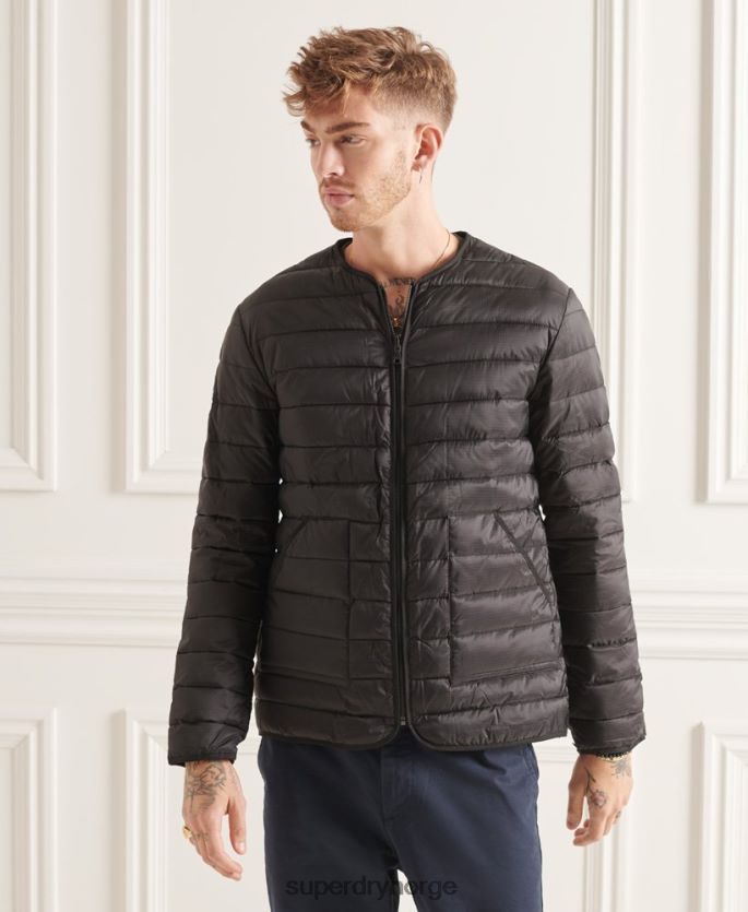 Superdry svart klær 86P46D4660 studios 3-i-1 fishtail parka menn