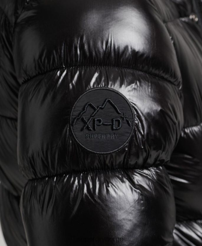 Superdry svart klær 86P46D4682 xpd sports luxe pufferjakke menn