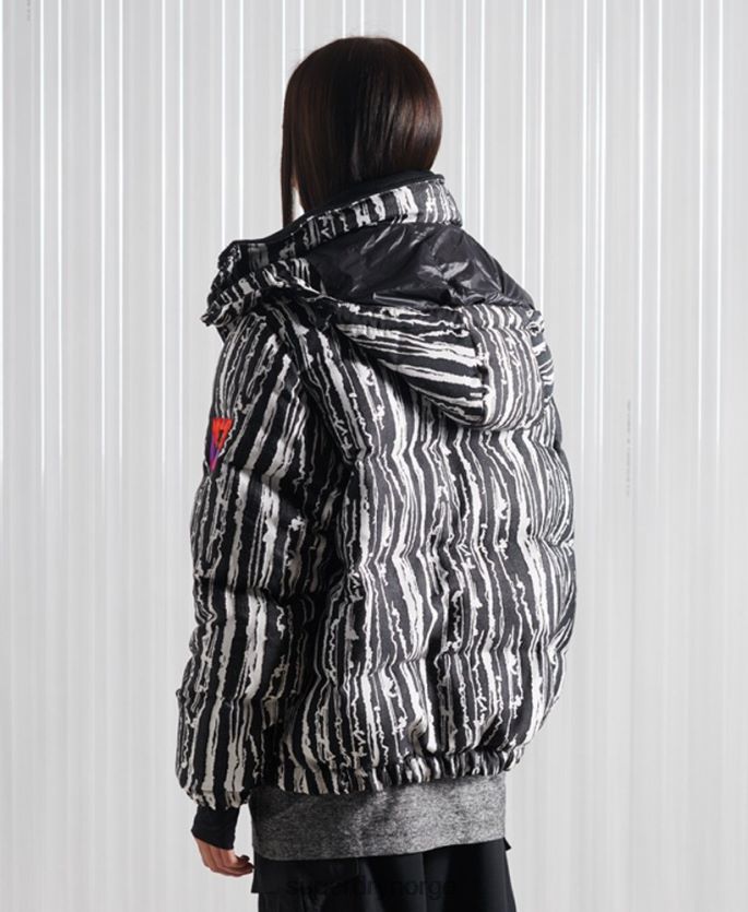 Superdry svart klær 86P46D4762 limited edition sdx dunjakke i jacquard menn