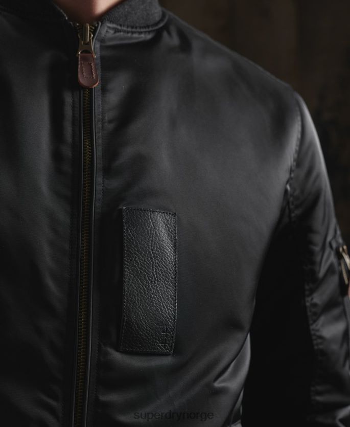 Superdry svart klær 86P46D4770 begrenset opplag tørr vendbar jakke menn