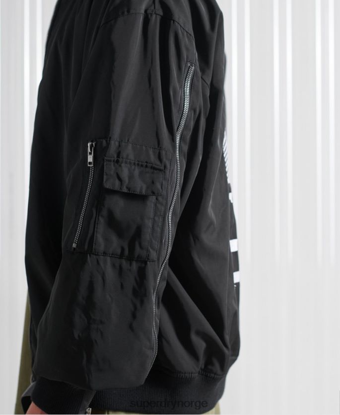 Superdry svart klær 86P46D4790 limited edition sdx future ma1 jakke menn