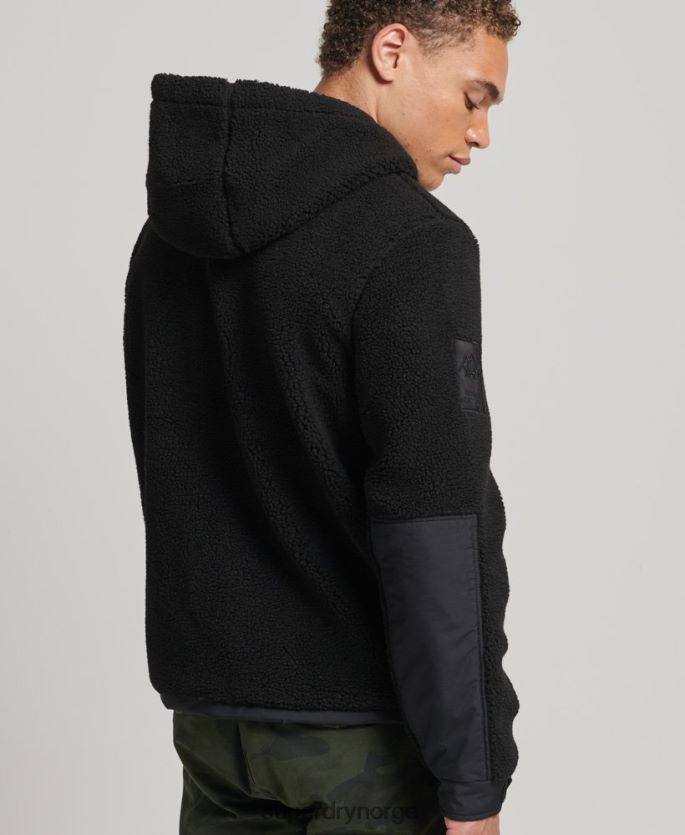 Superdry svart klær 86P46D5002 xpd hybrid borg jakke menn