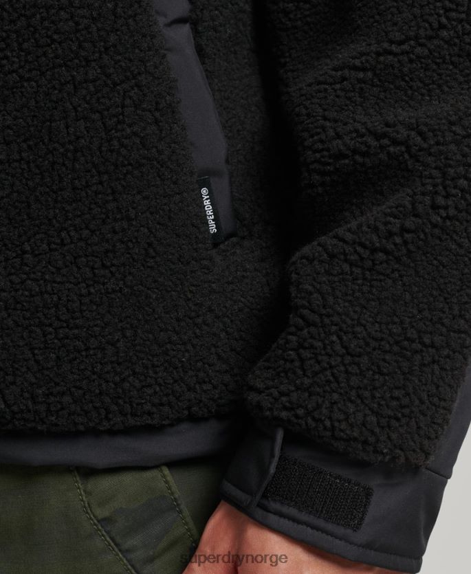 Superdry svart klær 86P46D5002 xpd hybrid borg jakke menn