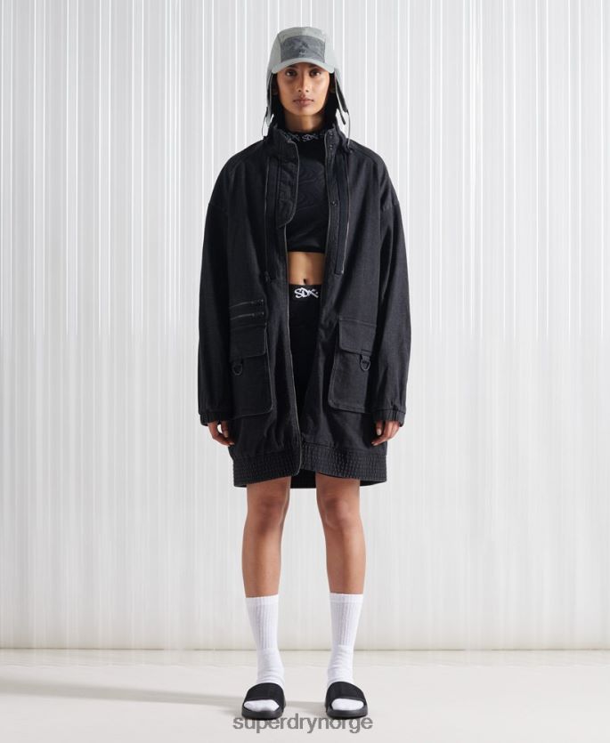 Superdry svart klær 86P46D5555 limited edition sdx dobbel bomberjakke menn