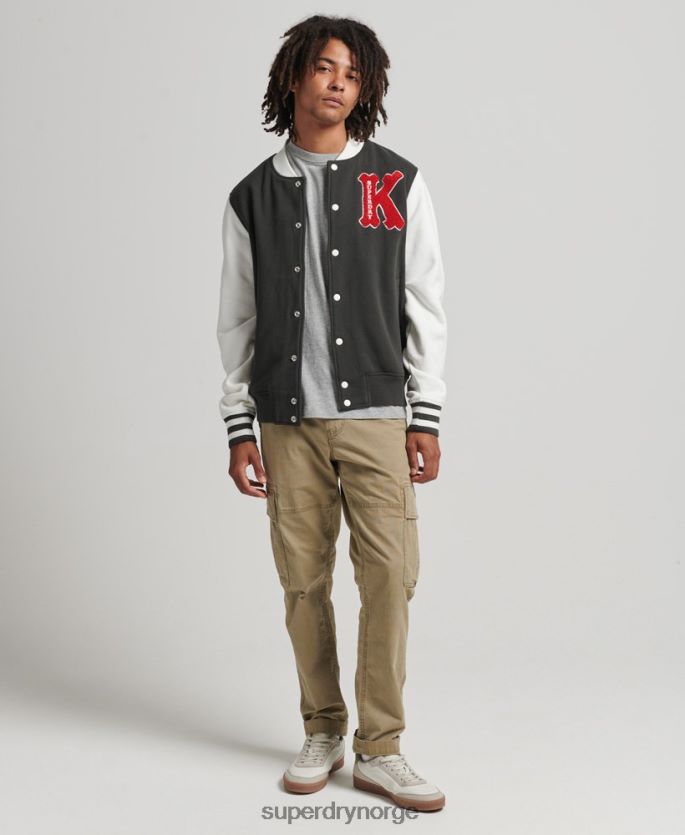 Superdry svart klær 86P46D796 vintage collegiate bomberjakke menn