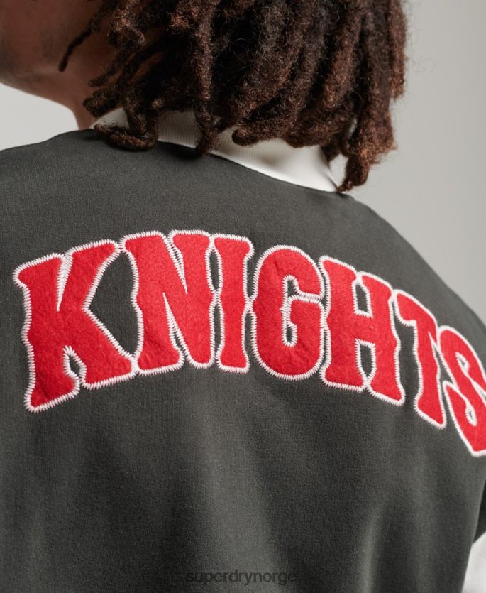 Superdry svart klær 86P46D796 vintage collegiate bomberjakke menn