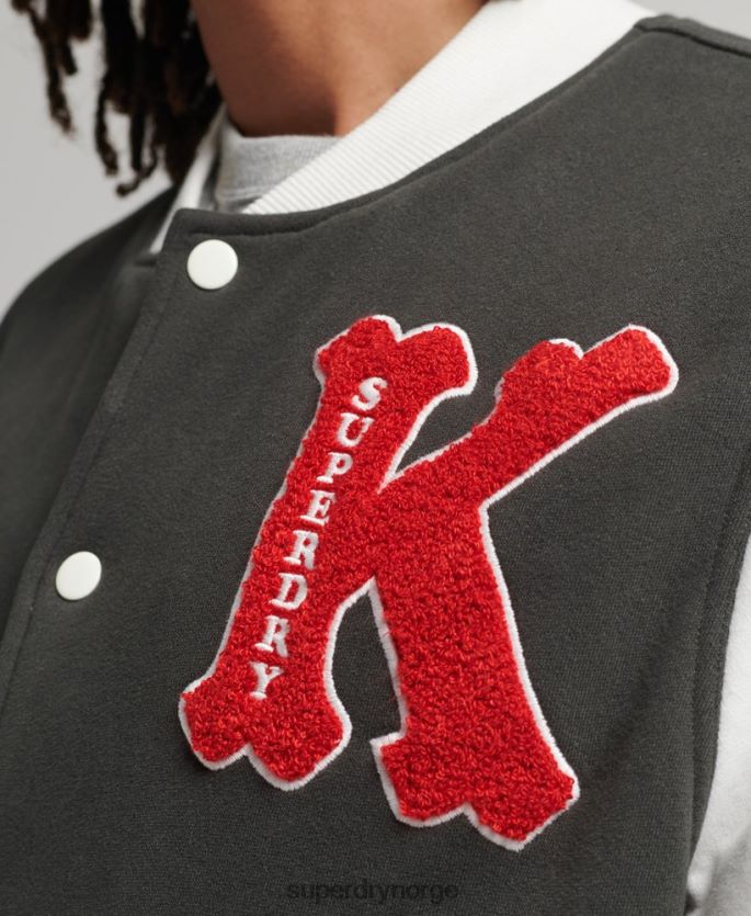 Superdry svart klær 86P46D796 vintage collegiate bomberjakke menn