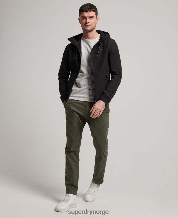 Superdry svart klær 86P46D942 code tech rib trekkerjakke menn