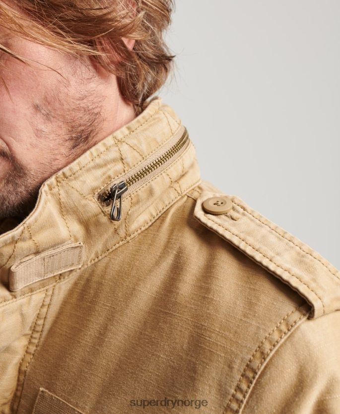 Superdry tan klær 86P46D1127 militær m65 jakke menn
