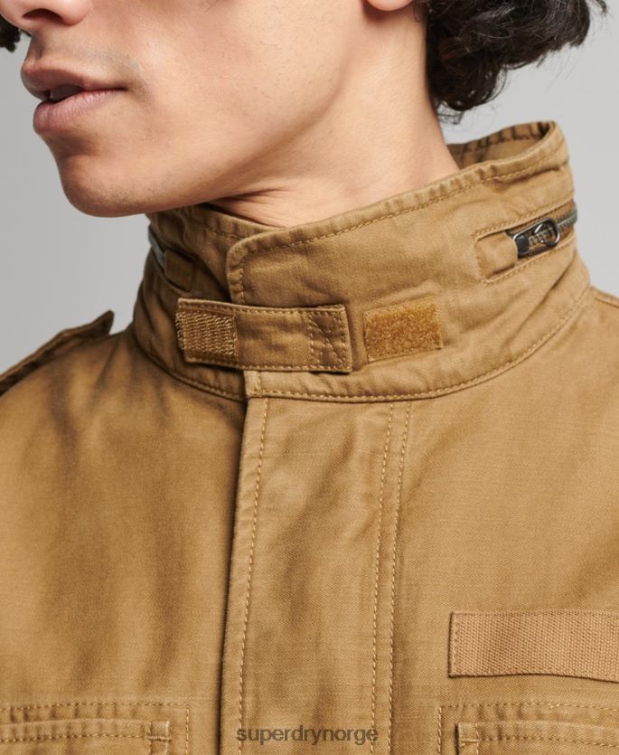 Superdry tan klær 86P46D955 vintage m65 militærjakke menn