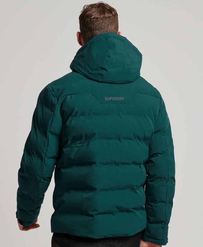Superdry turkis klær 86P46D971 ski radar pro pufferjakke menn