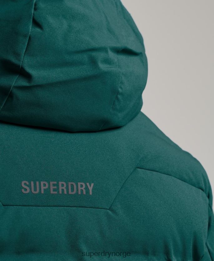 Superdry turkis klær 86P46D971 ski radar pro pufferjakke menn