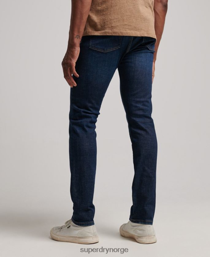 Superdry blå klær 86P46D1224 slim jeans i økologisk bomull menn