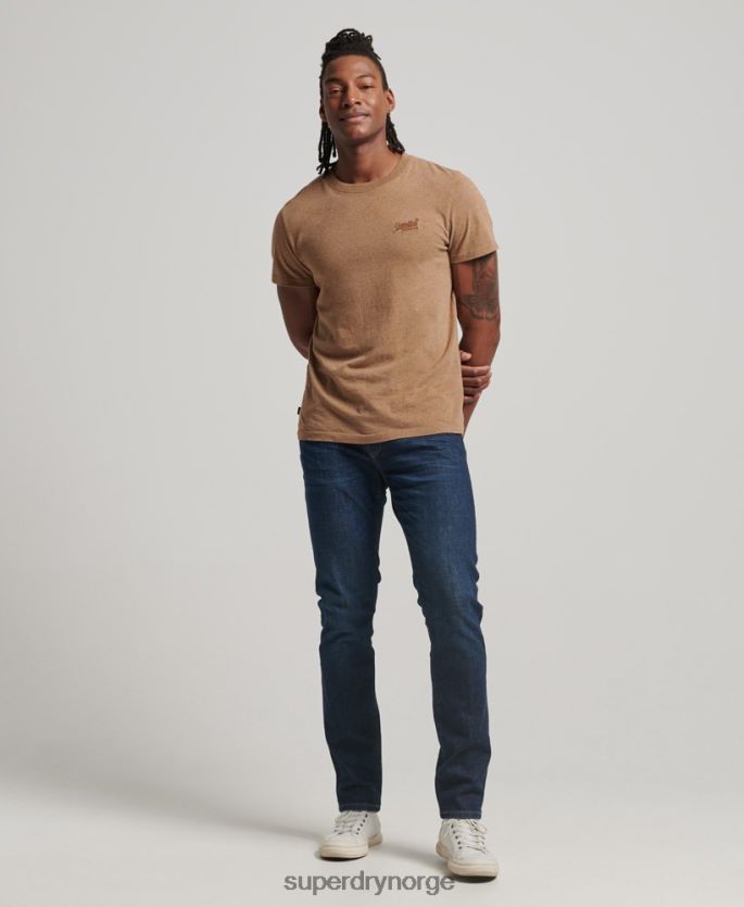 Superdry blå klær 86P46D1224 slim jeans i økologisk bomull menn