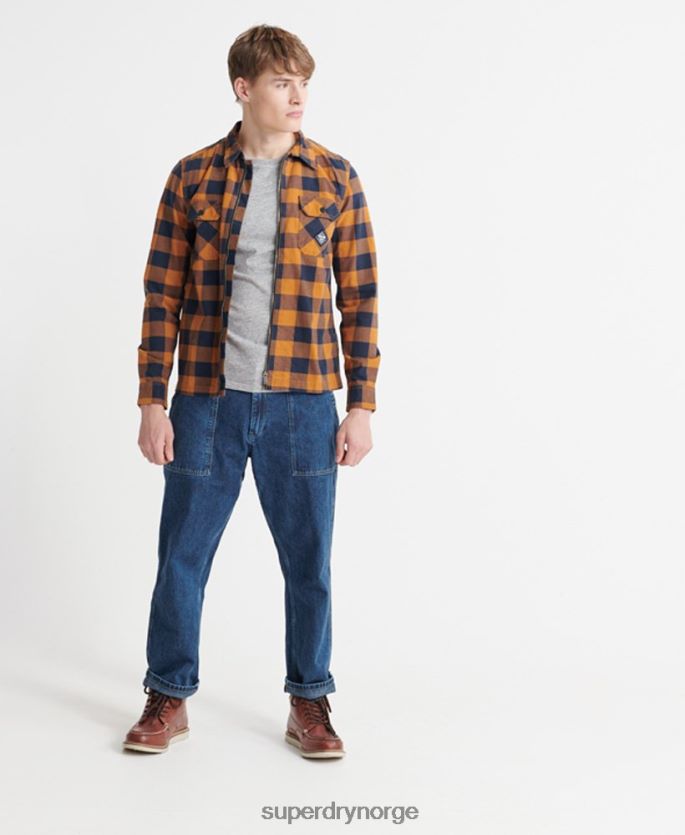 Superdry blå klær 86P46D1233 lionel easy fatigue jeans menn