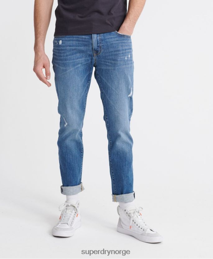 Superdry lyse blå klær 86P46D1235 03 Tyler slim jeans menn