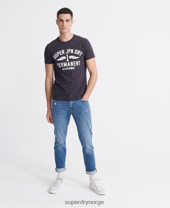 Superdry lyse blå klær 86P46D1235 03 Tyler slim jeans menn