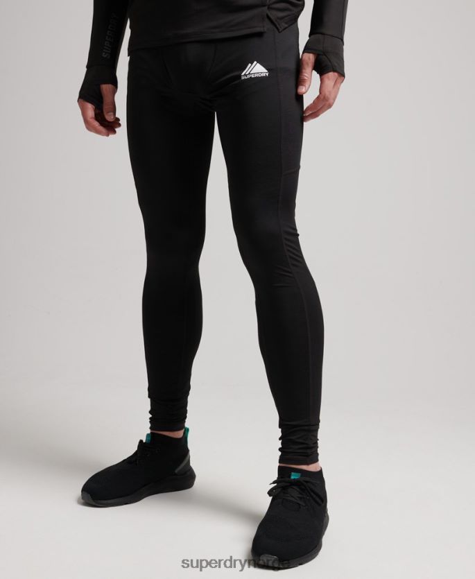 Superdry svart klær 86P46D1374 baselag leggings menn
