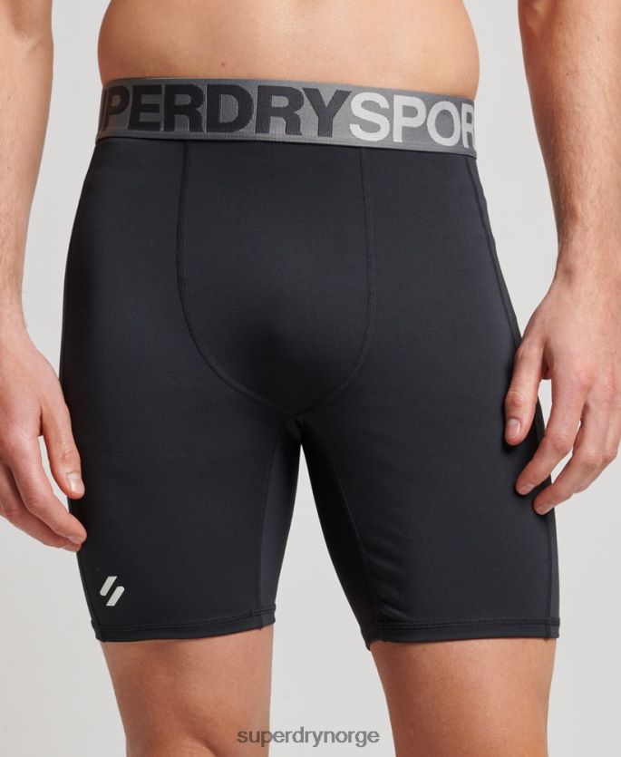 Superdry svart klær 86P46D303 kjernetrange shorts menn