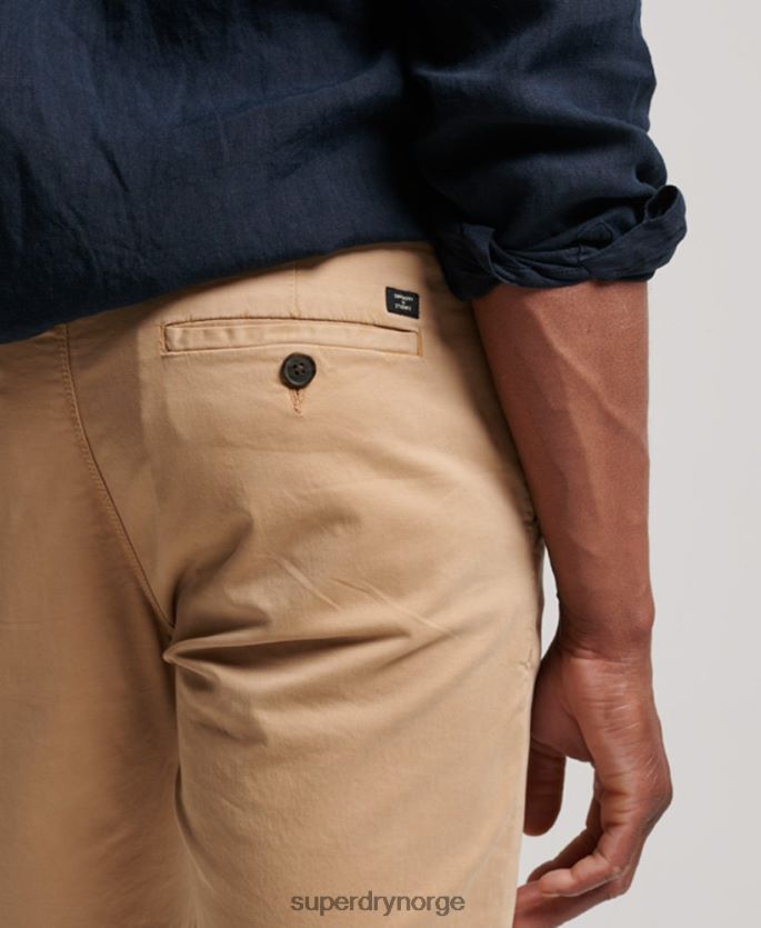 Superdry beige klær 86P46D245 core chino-shorts menn