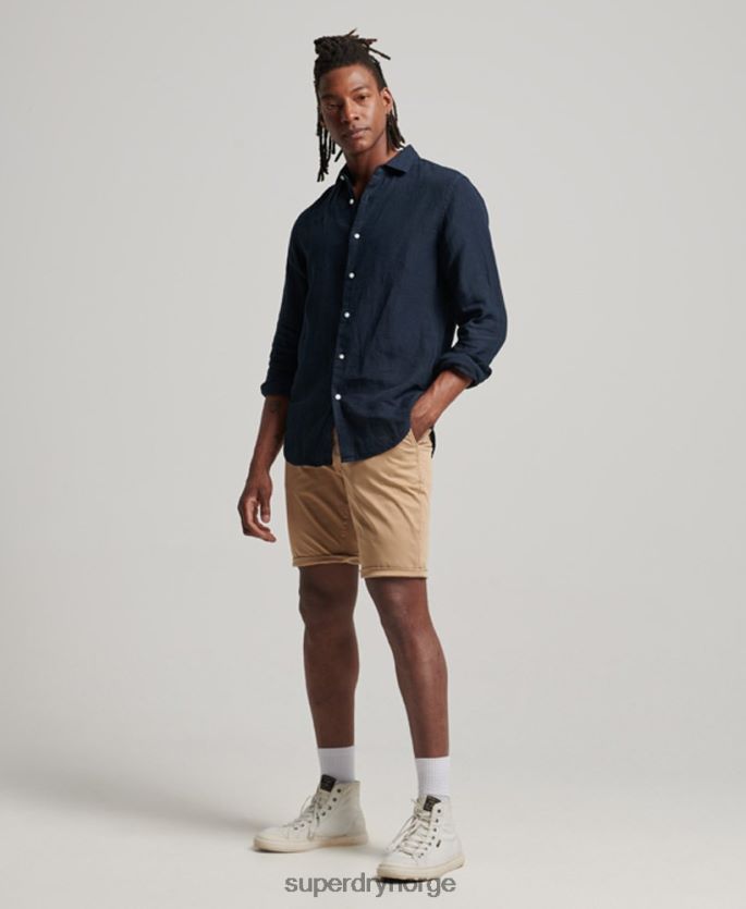 Superdry beige klær 86P46D245 core chino-shorts menn