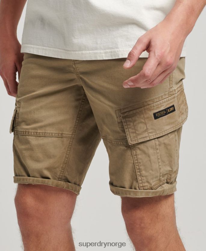 Superdry beige klær 86P46D252 cargo-shorts i økologisk bomull menn