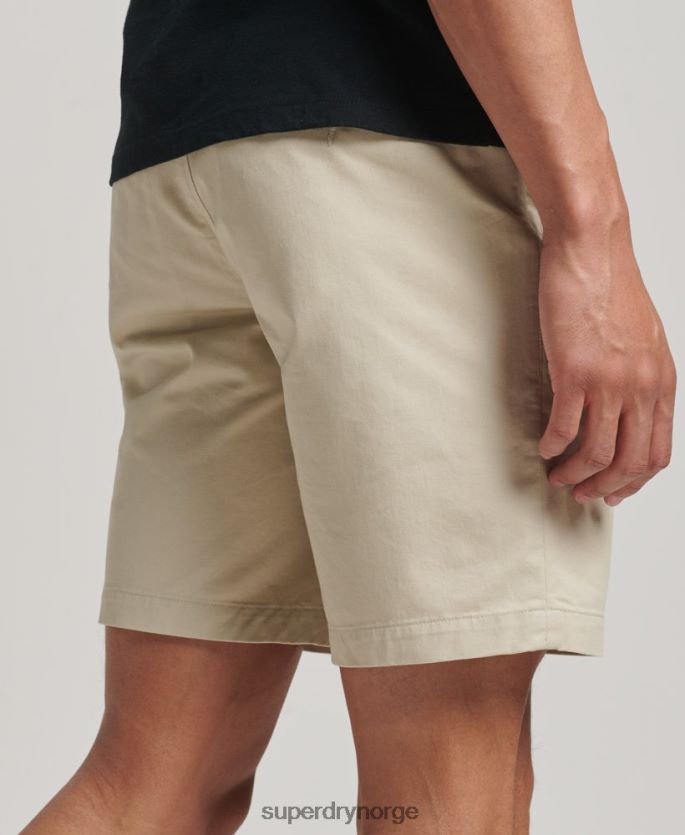 Superdry beige klær 86P46D254 slim stretch chino-shorts menn